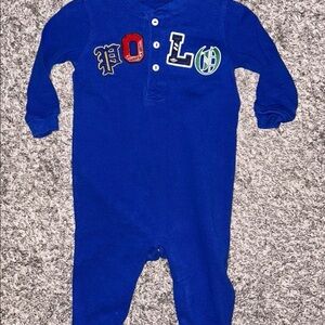 Polo by Ralph Lauren Royal Blue Kids Footie
